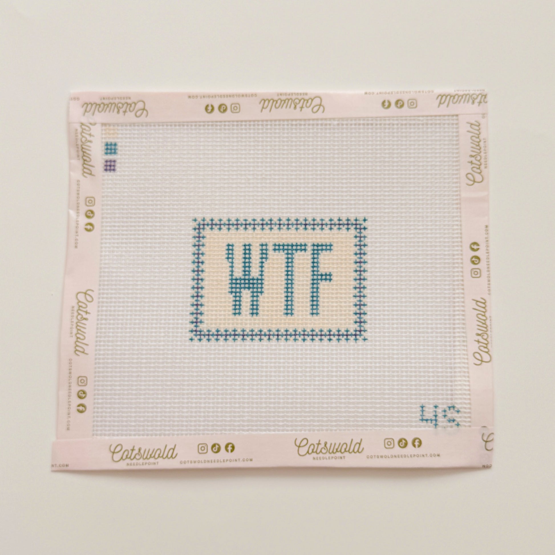 WTF Mood Series Needlepoint Canvas by 4 Stitches and Giggles